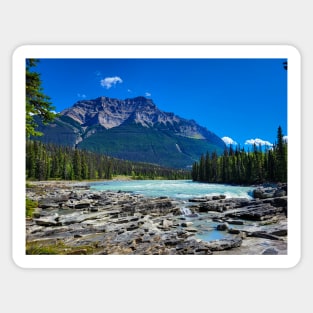 Jasper National Park Mountain Landscape Photo V1 Sticker